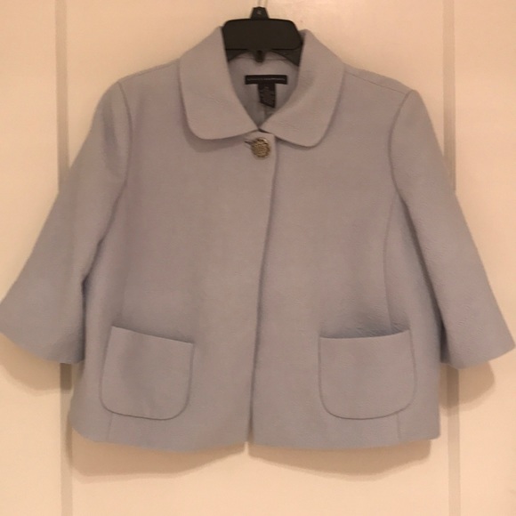 light blue swing coat